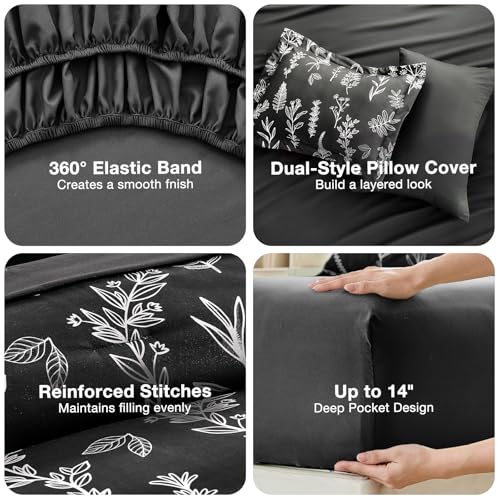 Black Twin Comforter Set