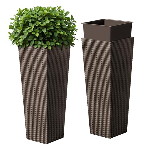 Resin 23.6'' Tall Planters
