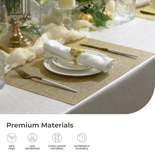 Gold Placemats Set of 4 (4 Count)