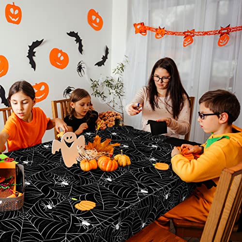 3 Pack Halloween Tablecloth Rectangular Table Halloween Party Decorations (3 Count)
