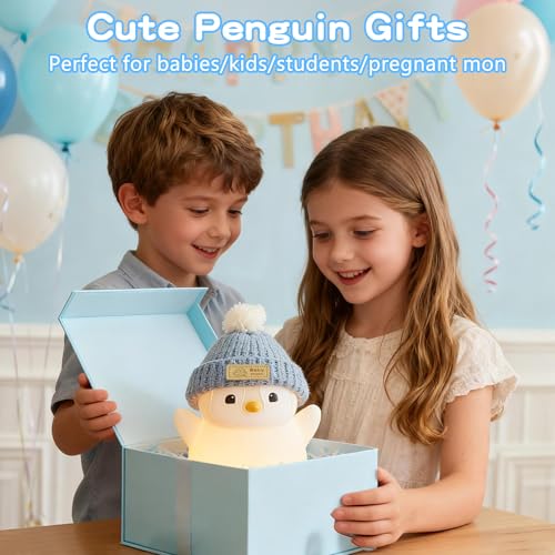 Pink Penguin Night Light