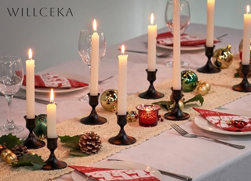 Willceka Black Taper Candle Holder (2 Count)