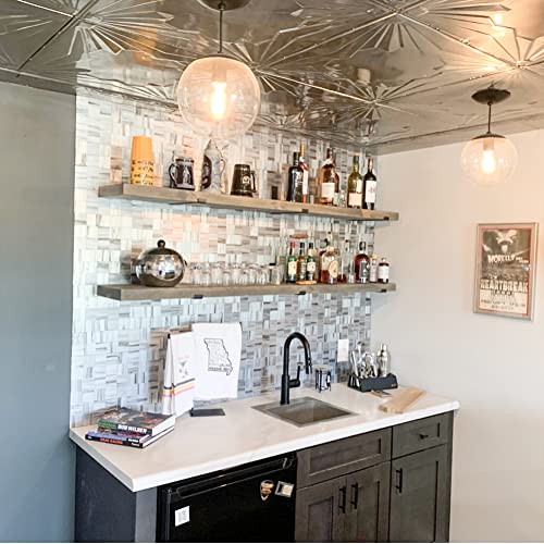 Rustic Shelves with J (2 Count)