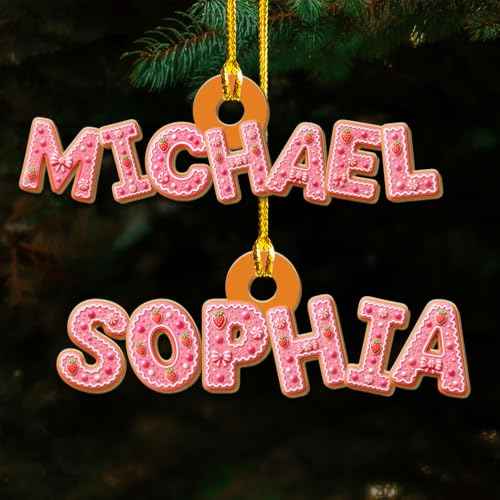 Personalized Wood Letter Ornament