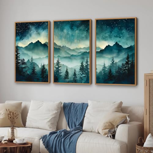 Misty Mountain Framed Canvas Wall Art