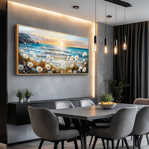 Canvas Wall Art For Living Room Farmhouse Bedroom Wall Decor For Restaurant Office Marine Landscape Painting Photos Watercolor Flowers Nature Artwork Walls Modern Home Decor 20x40 In