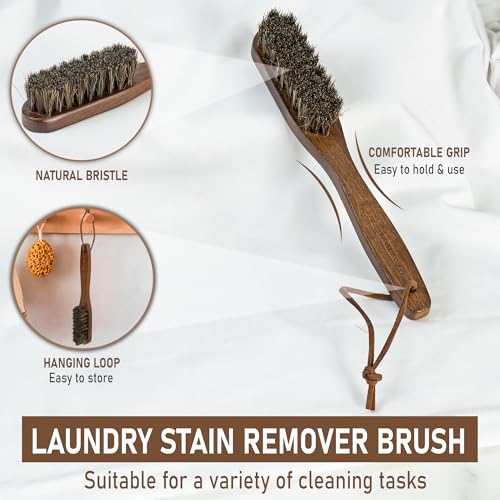 Horsehair Laundry Stain Brush Set (2 Count)