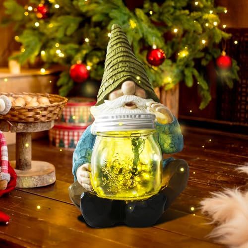 Solar Garden Gnome Statue