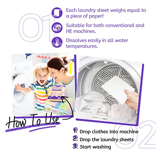 Laundry Detergent Sheets 80 Sheets (160 Count)