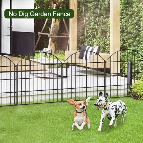 Metal Garden Fence 28 in x 11.7 ft (27.26 Sq Ft)