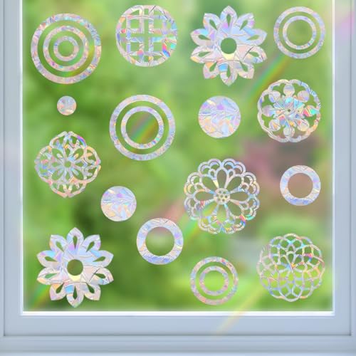 22Pcs Mandala Window Decals to Prevent Bird Strikes