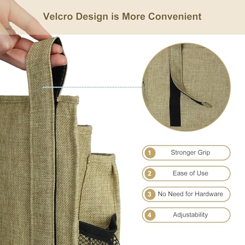 Bedside Caddy Hanging Bed Organizer Storage Bag Pocket for Bunk and Hospital Beds