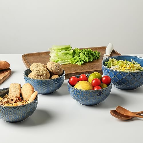 Sureasy Ceramic Cereal Bowls Set of 4 (4 Count)