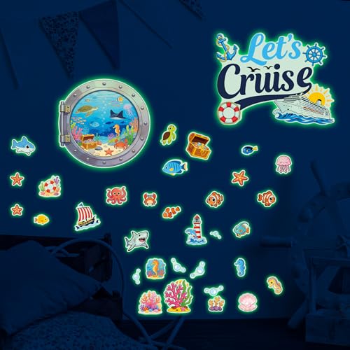Glow in The Dark Cruise Window Wall Stickers