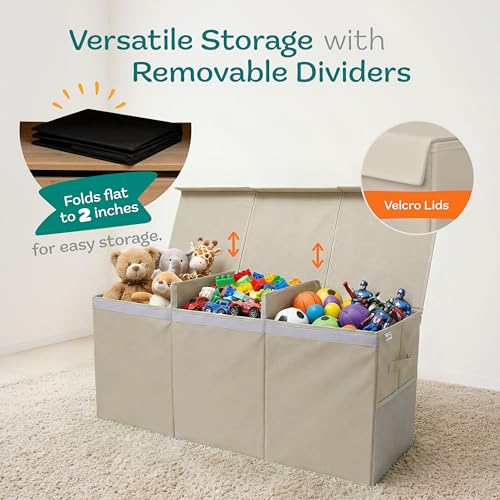 Extra Large Toy Storage Organizer with Lid