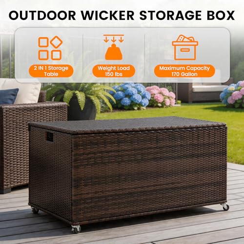 Sundale 170 Gallon Oudoor Deck Box