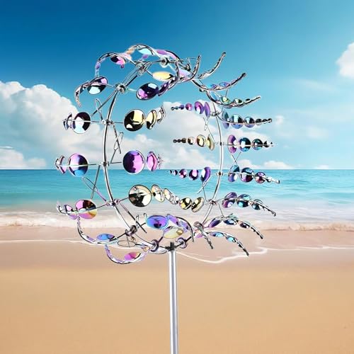 Unique and Magical Metal Windmill (2 Count)
