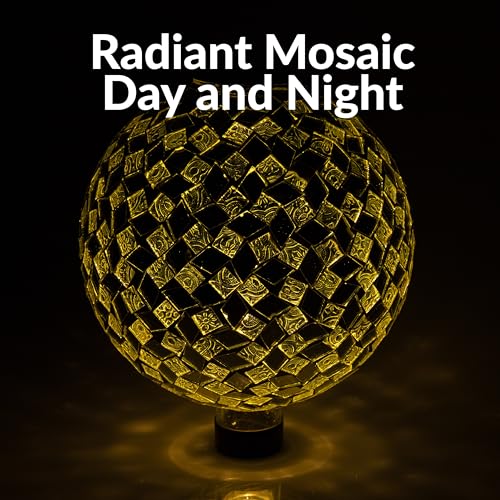 Sunnydaze Solar Gazing Ball for Garden