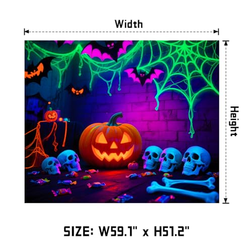 UV Reactive Halloween Tapestry