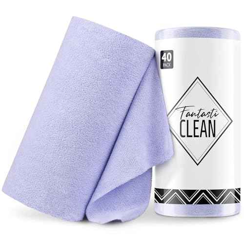 Microfiber Cleaning Cloth Roll (40 Count)