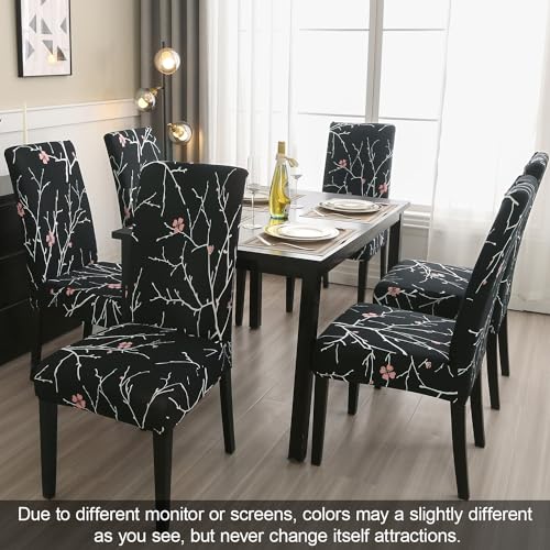 Pattern Chair Covers for Dining Room Set of 4