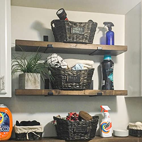Rustic Shelves with J (2 Count)