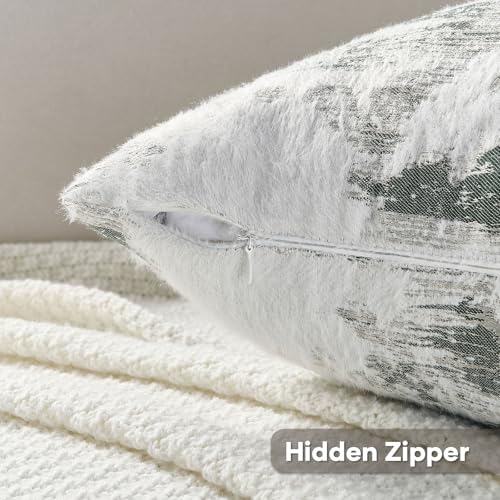 Pack of 2 Faux Cashmere Throw Pillow Covers 18x18 Inch (2 Count)
