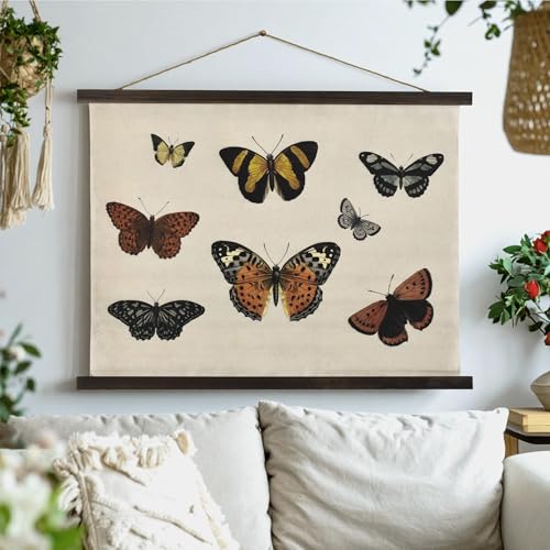 Butterflies Collage Tapestry Wall Art