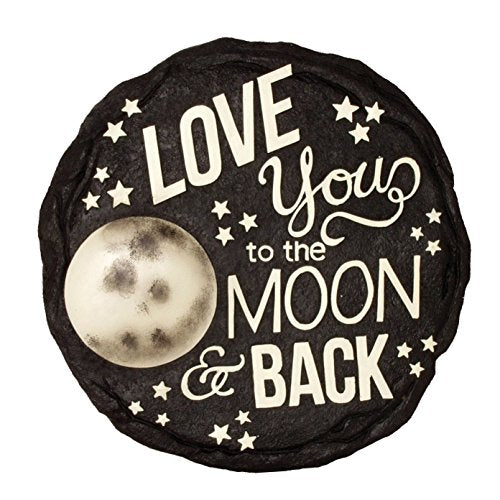 Garden Décor Moon & Back Stepping Stone