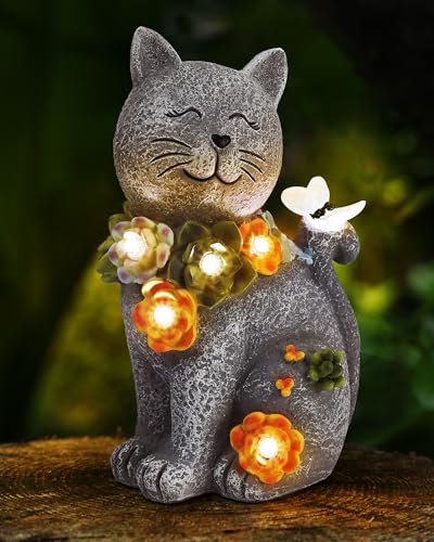 Solar Garden Statues Outdoor Decor
