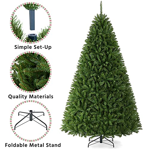 Christmas Tree 7.5ft Unlit Full Artificial Thick Xmas Tree