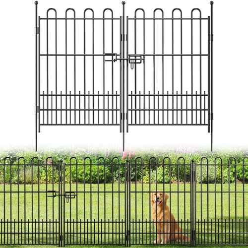5 Panels Garden Fence with Gate (5 Count)