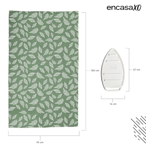 Ironing Mat Heat Resistant Pad 48"x28" Big Leaves Green