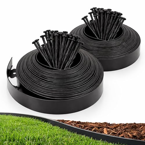 1.5" x80' Landscape Edging Kit with 100 Spikes (102 Count)