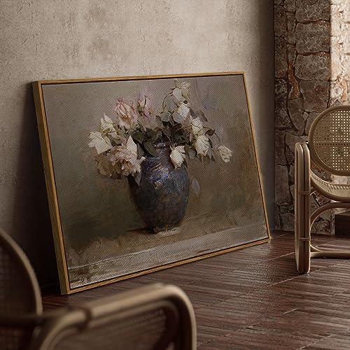 Framed Canvas Wall Art Vintage Decor