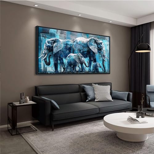 Elephant Canvas Wall Art 24x48 Inches