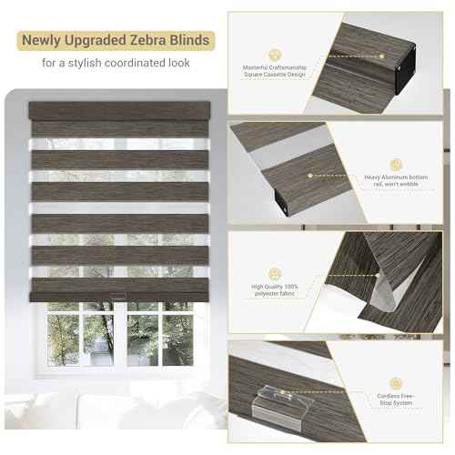 Cordless Zebra Blinds for Windows