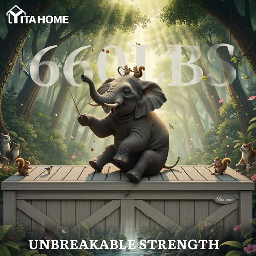 150 Gallon Large Deck Box with X