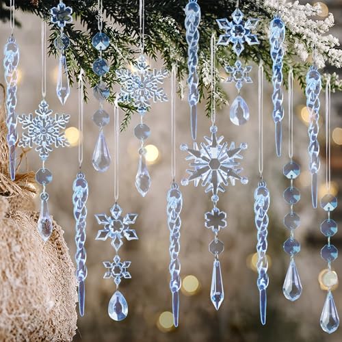 Crystal Christmas Tree Ornaments (32 Count)