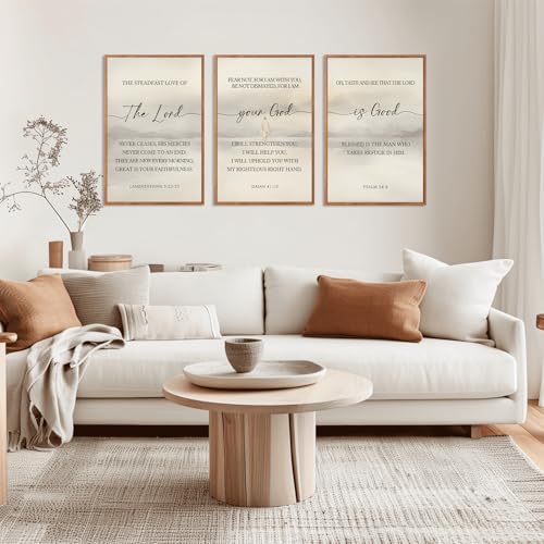 Christian Scripture Framed Wall Art Set of 3