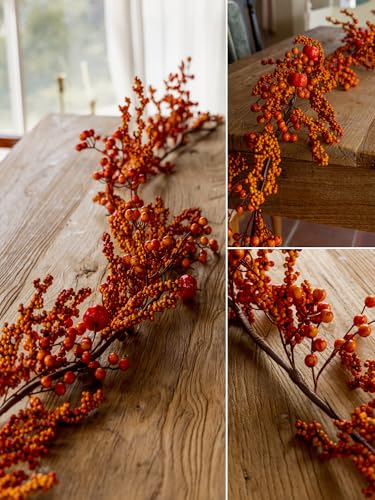 6FT Pumpkin Berry Garland