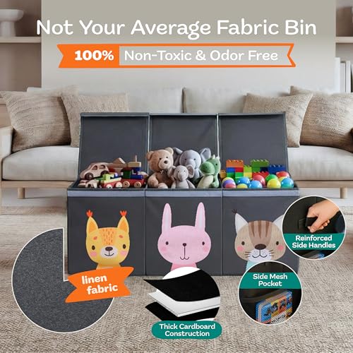 Extra Large Toy Storage Organizer with Lid
