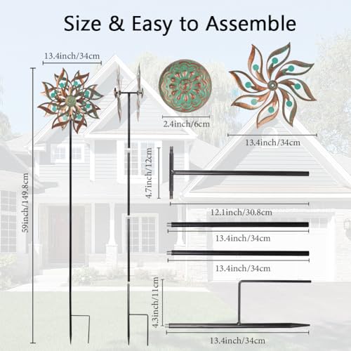 Metal Wind Spinners Outdoor