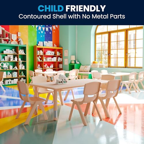 Kids 47.25x23.6 in Activity Table with 6 Chairs