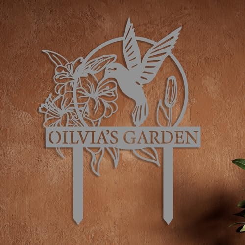 Custom Hummingbird Metal Garden Decor