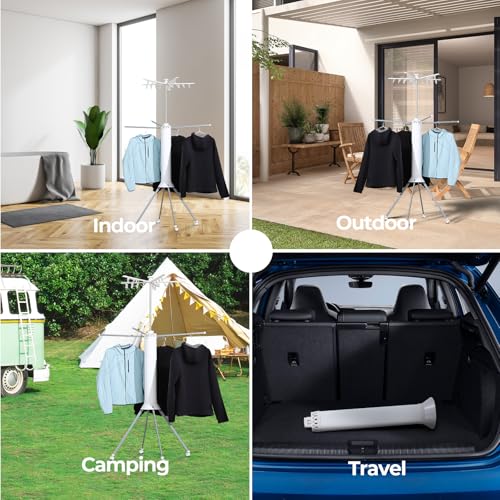 4 Legged Clothes Drying Rack Foldable