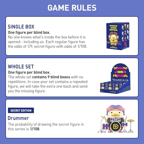 DUCKOO Music Festival Series Blind Box Figures (9 Count)