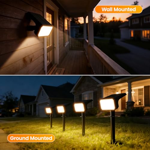10 Pack Solar Spot Lights Outdoor Waterproof IP67 (10 Count)