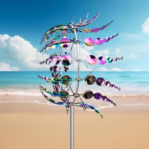 Unique and Magical Metal Windmill (2 Count)