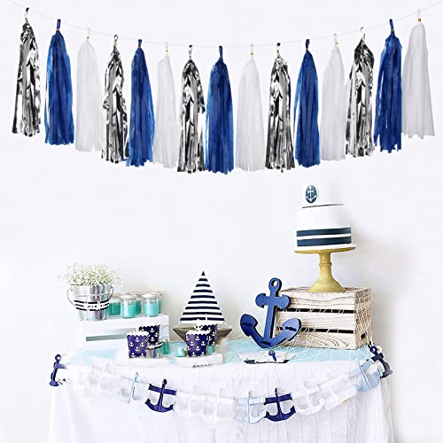 Navy Blue White
